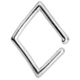 thumbnail image 1 of Body Candy 16G Unisex 8mm 316L Stainless Steel Geometric Rhombus Closure Ring Daith Helix Tragus Rook 5/16", 1 of 2