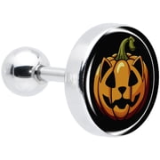 Body Candy 16G Womens 6mm 316L Stainless Steel Orange Pumpkin Cat Jack O Lantern Mens Cartilage Earring Helix Tragus Jewelry 1/4