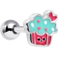 thumbnail image 1 of Body Candy 16G Womens 6mm Stainless Steel Sweet Happy Cupcake Helix Jewelry 1/4, 1 of 7
