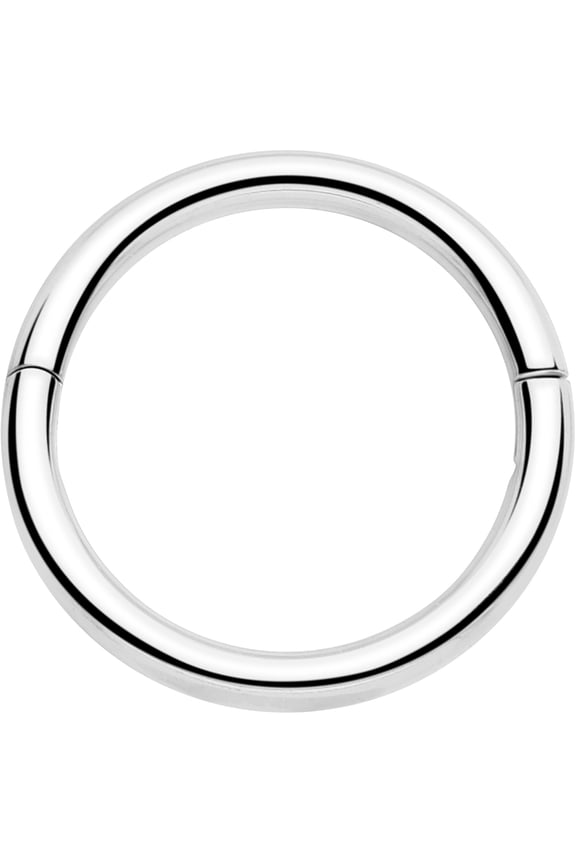 20G 1/4 Half Closure Cartilage Ring - Implant Titanium Hinged Segment Ring for Septum Cartilage Helix Daith Tragus Conch Ear Lobe Helix Piercings Women Men Hypoallergenic