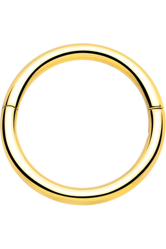 20G 1/4 Half Closure Cartilage Ring - Implant Titanium Hinged Segment Ring for Septum Cartilage Helix Daith Tragus Conch Ear Lobe Helix Piercings Women Men Hypoallergenic