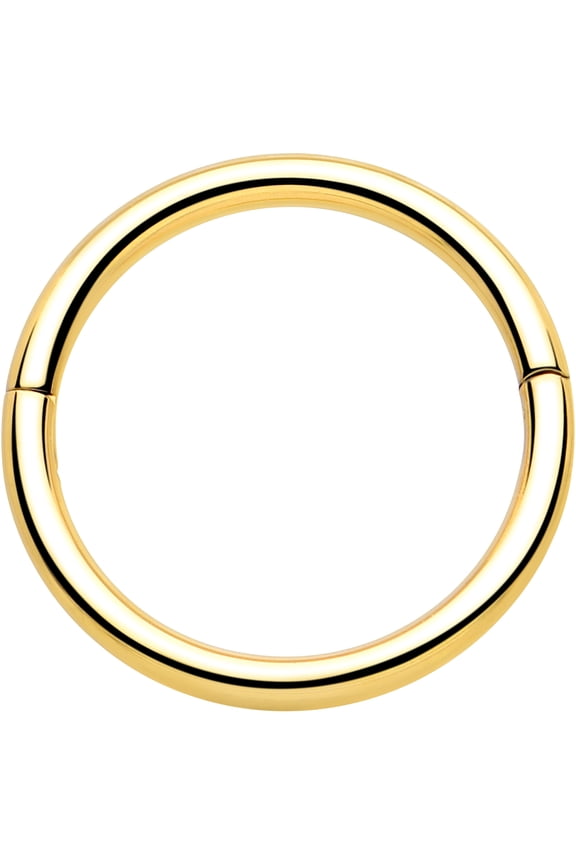 20G 7mm Half Closure Cartilage Ring - Implant Titanium Hinged Segment Ring for Septum Cartilage Helix Daith Tragus Conch Ear Lobe Helix Piercings Women Men Hypoallergenic