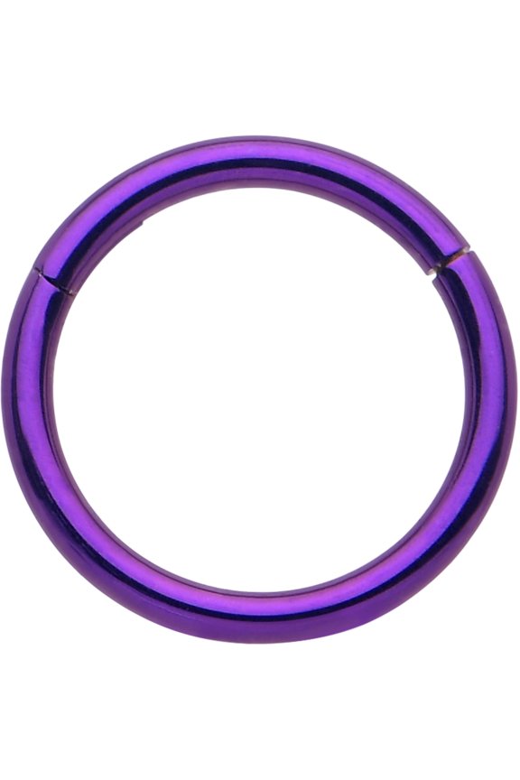 20G Titanium Nose Hoops ASTM F136 - 6mm Hinged Segment Nose Rings Seamless Cartilage Hoop Ring