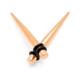 thumbnail image 1 of Body Candy 4G 2Pc Womens Rosy Ear Expanders Anodized Steel Straight Taper Ear Stretching Kit Set of 2, 1 of 3