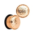 thumbnail image 1 of Body Candy 9/16" 2Pc Ear Plugs Plated Steel Hammered Finish Rosy Single Flare Ear Plug Gauges Set of 2 14mm, 1 of 3
