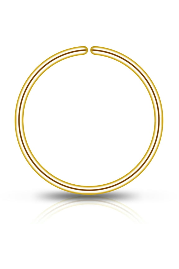 Seamless Ring Nose Ring Hoop for Women 14k Real Gold Filled and 925 Silver Nose Piercing Jewelry Conch Helix Septum Hoops for Women 14k Real Gold Filled and 925 Silver