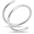 thumbnail image 1 of Body Candy Double Hoop Nose Ring 14k Gold Filled and 925 Silver for Women and Men Spiral Nose Jewelry for Single Piercing Handmade in USA, 1 of 8