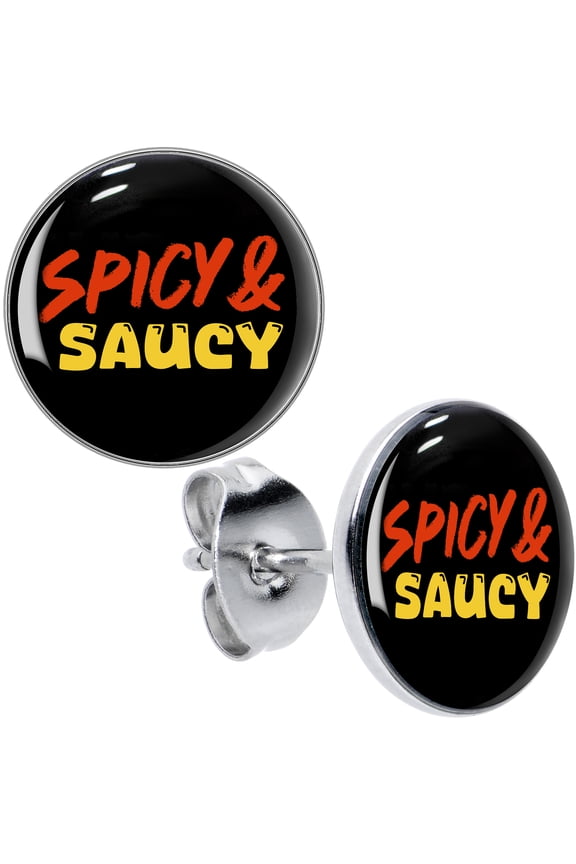 Hypoallergenic Earrings Spicy and Saucy Stud Earrings Stainless Steel
