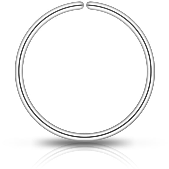 Body Candy Body Candy Seamless Ring Nose Ring Hoop for Women 14k Real Gold Filled and 925 Silver Nose Piercing Jewelry Conch Helix Septum Hoops for Women 14k Real Gold Filled and 925 Silver
