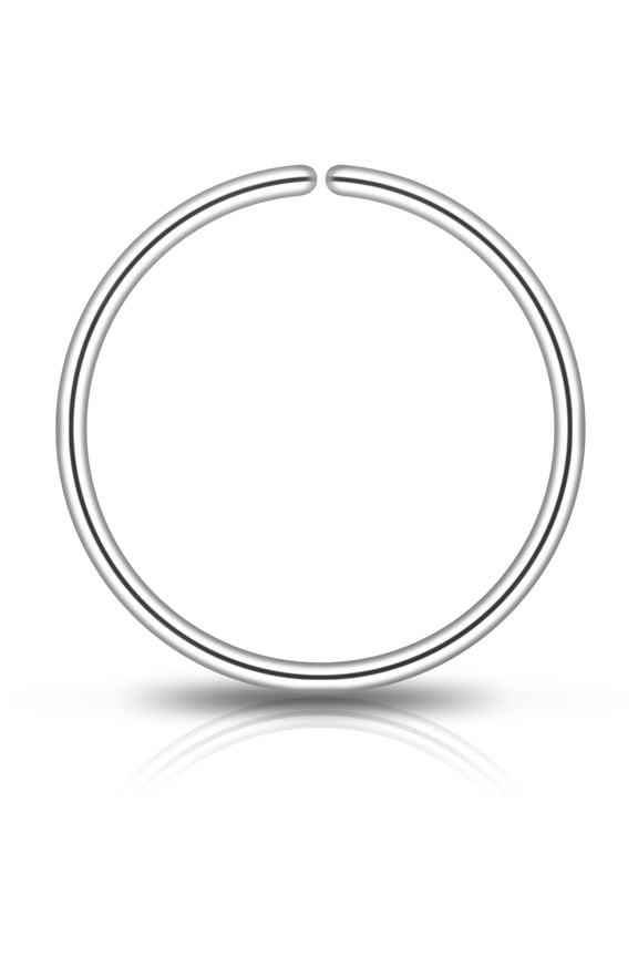 Seamless Ring Nose Ring Hoop for Women 14k Real Gold Filled and 925 Silver Nose Piercing Jewelry Conch Helix Septum Hoops for Women 14k Real Gold Filled and 925 Silver