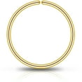 thumbnail image 1 of Body Candy Body Candy Seamless Ring Nose Ring Hoop for Women 14k Real Gold Filled and 925 Silver Nose Piercing Jewelry Conch Helix Septum Hoops for Women 14k Real Gold Filled and 925 Silver, 1 of 4