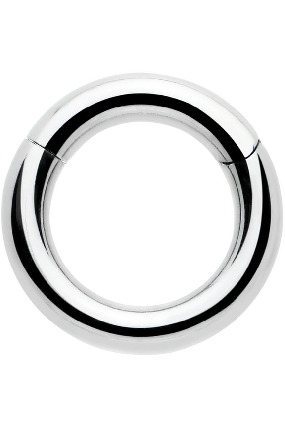 Segment Hoop Nose Rings 14 Gauge 316l Surgical Steel Lip Ring Cartilage (1pc-6mm 14 Gauge, Silver)