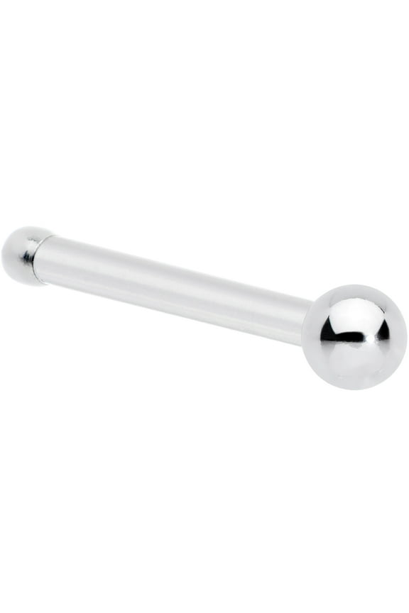 Stainless Steel 1.57mm Ball Micro Nose Bone 20 Gauge 1/4"