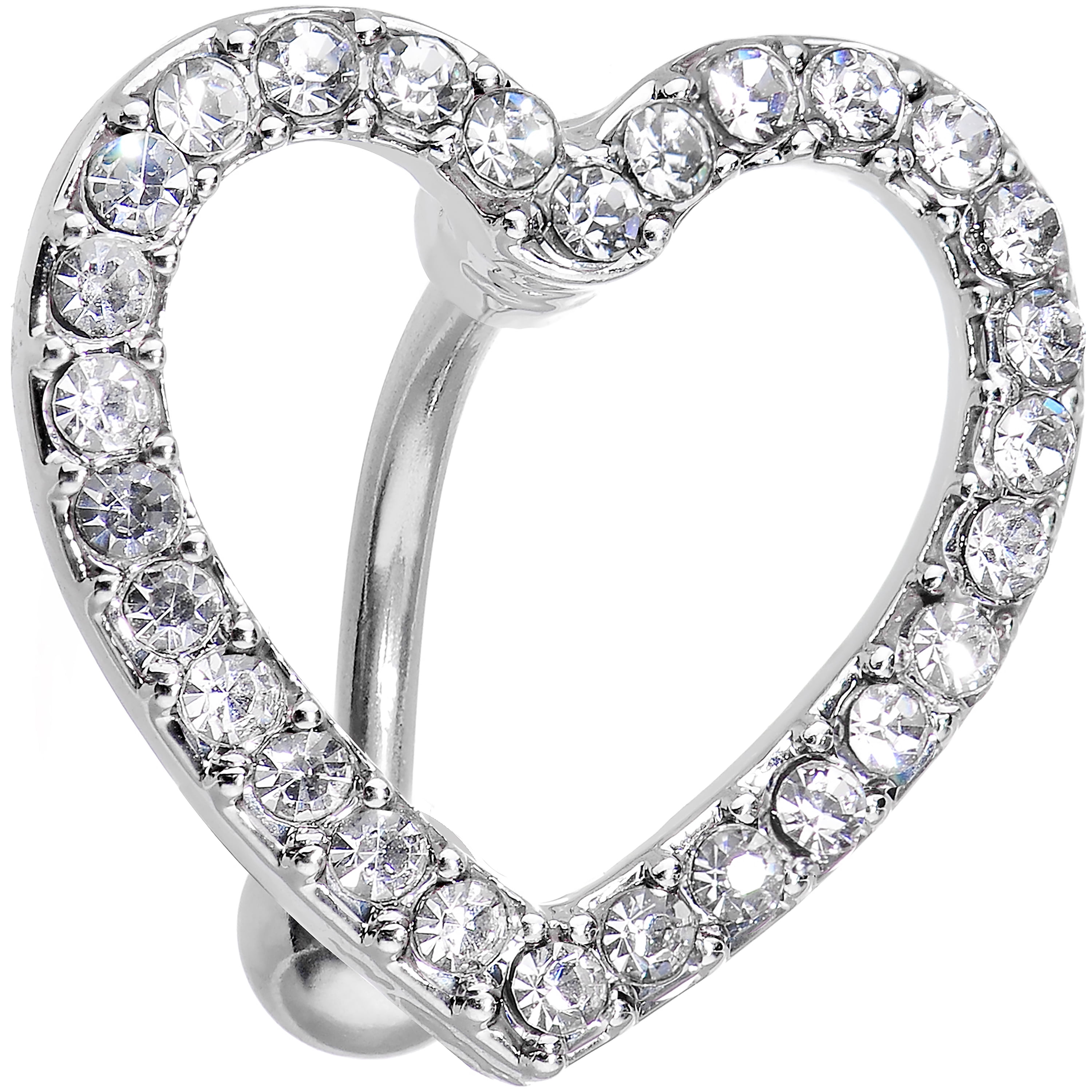 Top mount shop belly ring