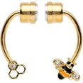 thumbnail image 1 of Body Candy Women Plated Hive Bee Magnetic Fake Clip On Nose Ring Non Pierced Septum Illusion Jewelry Nose Ring, 1 of 3