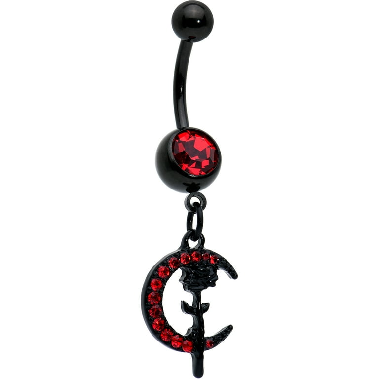 High Polished 316L Surgical Steel Black PVD Belly Button Navel Ring High Polished 316L Surgical Steel Black PVD Belly Button Navel Ring