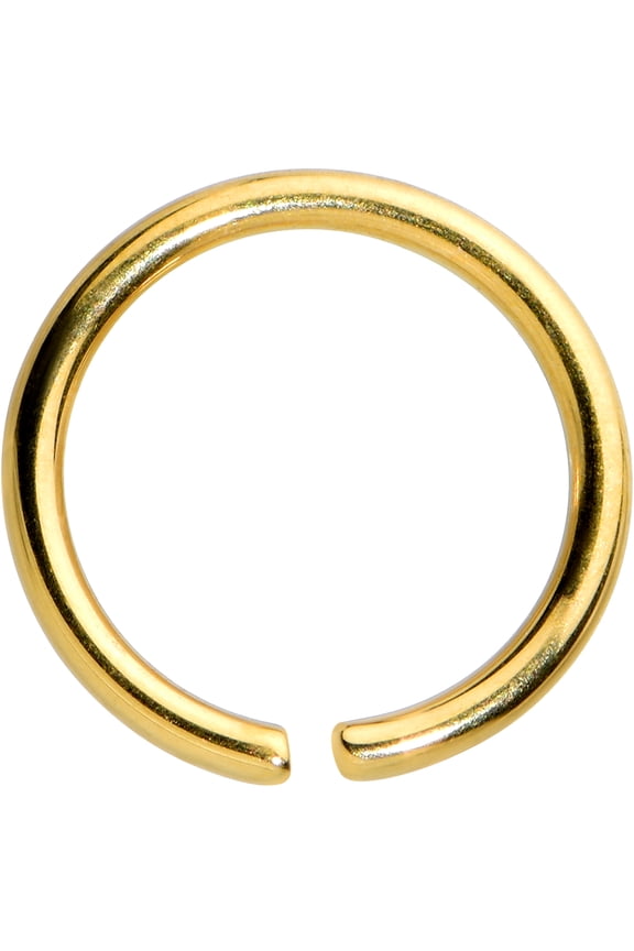 Womens 20G PVD Grade 23 Titanium Lip Ring Cartilage Nose Ring Round Ends Bendable Hoop Ring 1/4"