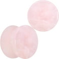 thumbnail image 1 of Body Candy Womens 2Pc Pink Rose Quartz Stone Double Flare Plug Earring Ear Plug Gauges Set of 2, 1 of 4
