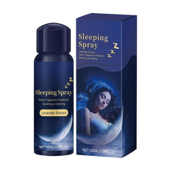 Body Care Bradem Lavender Sleep Night the Nerves Stress and Improves Sleep Quality with Melatonin Gentle 100ml, System Care Lotion , a 1*Sleeping Spray, One Size
