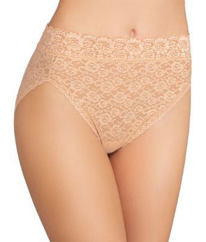 Women's Vanity Fair 13280 Flattering Lace Ultimate Comfort Hi-Cut Panty (Sangria  Stripe 9) 