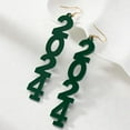Body Chain 2024 Numbers Long Acrylic Earrings For Women 2024 Numbers