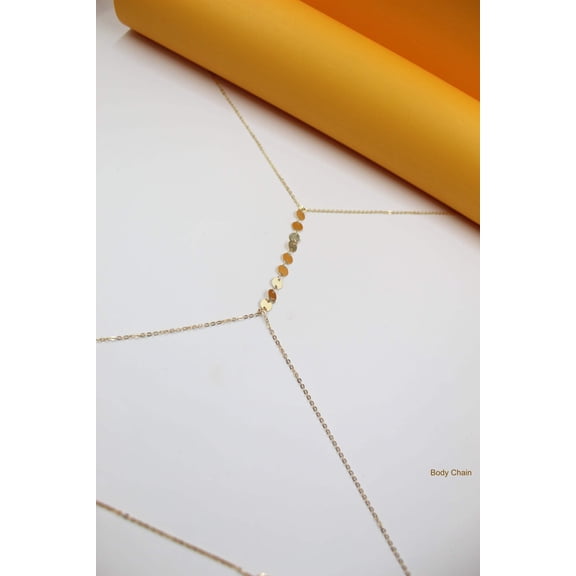 Body Chain Harness With Round Discs (XX10)