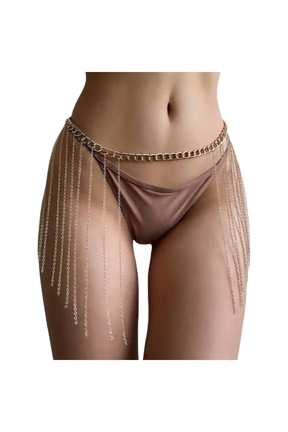 Body Chain Jewelry for Women Adjustable Waist Decoration Nightclub Dance Decorative Metallic Hip Chain Belt