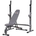 thumbnail image 1 of Body Champ PRO3900 Two Piece Set Olympic Weight Bench with Squat Rack, Gray, 1 of 5