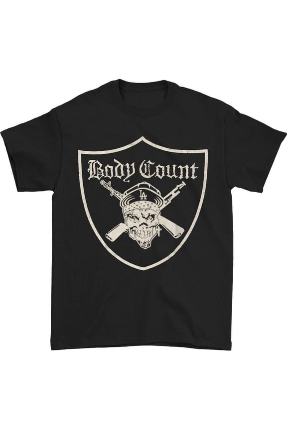 Body Count Men's Pirate Slim-Fit T-Shirt Black Large | Licensed Control Industry Merchandise