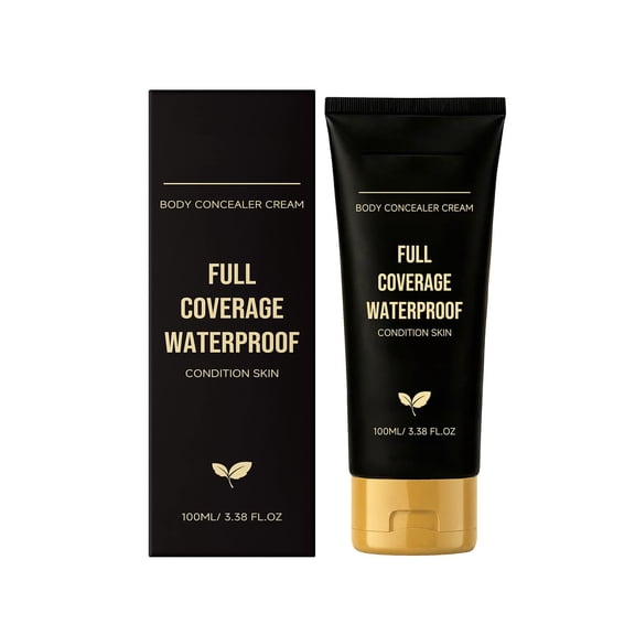 Body Coverage Cream, Waterproof Concealer, Long Lasting Body Makeup for Legs, Transfer-Proof Natural Finish 100ml