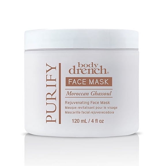 Body Drench Moroccan Ghassoul Rejuvenating Face Mask, 4 fl oz