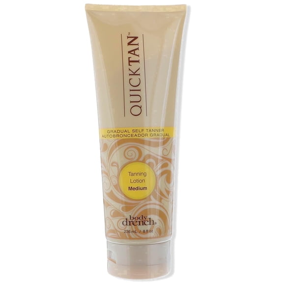 Body Drench Quick Tan Self Tanning Lotion, Medium Shade Self Tanner Body Lotion, 8 fl oz