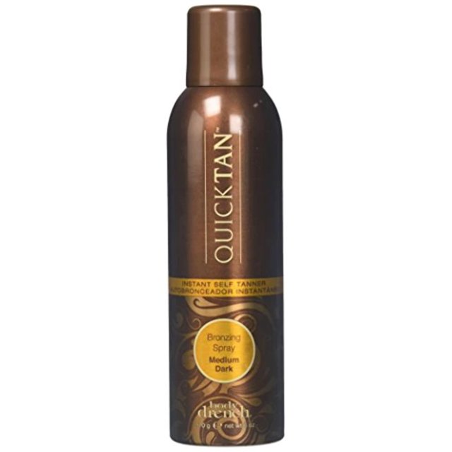 Body Drench QuickTan Bronzing Spray Instant Self Tanner, Medium/Dark, 6 Fl Oz (Pack of 3