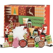 Body & Earth 24 Days Christmas Advent Calendar 2025, Bath Sets Gift Idea for Women Xmas
