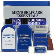 Spa Gift Sets for Men, 6Pcs Ocean Men s Baskets Kit with Shampoo, 2 Solid Perfumes, Soap, Premium Birthday Bath Set for Him