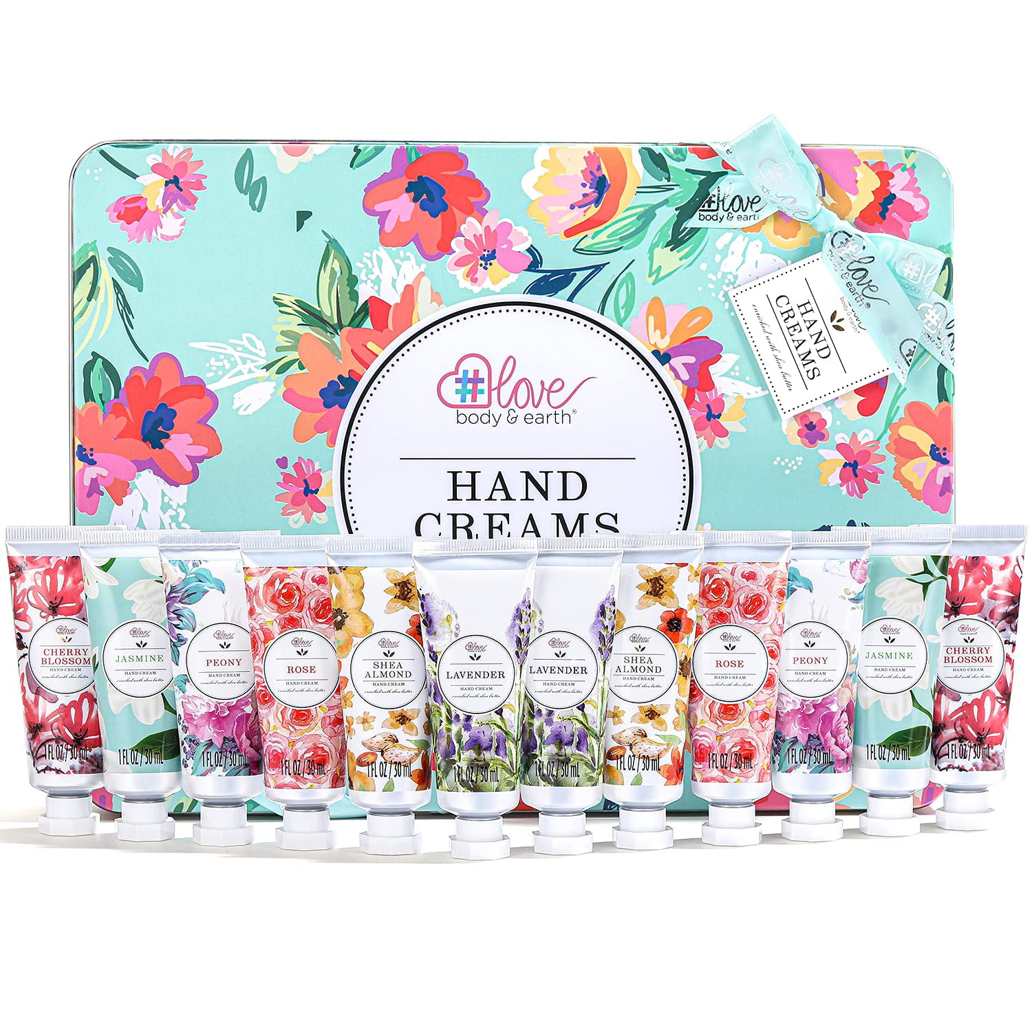 Body & Earth Hand Cream Gift Set - Shea Butter Hand Care Lotion Set, Christmas Birthday Holiday Gifts for Women,12 Pcs