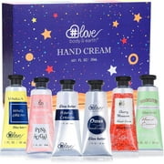 Body & Earth Hand Cream Set, Mini Lotion for Dry Cracked Hands - Women Birthday Christmas Gifts, 6-pack