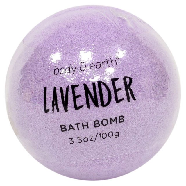 Body & Earth Relaxing, Nourishing and Luxurious Lavender Bath Bomb, 3.5