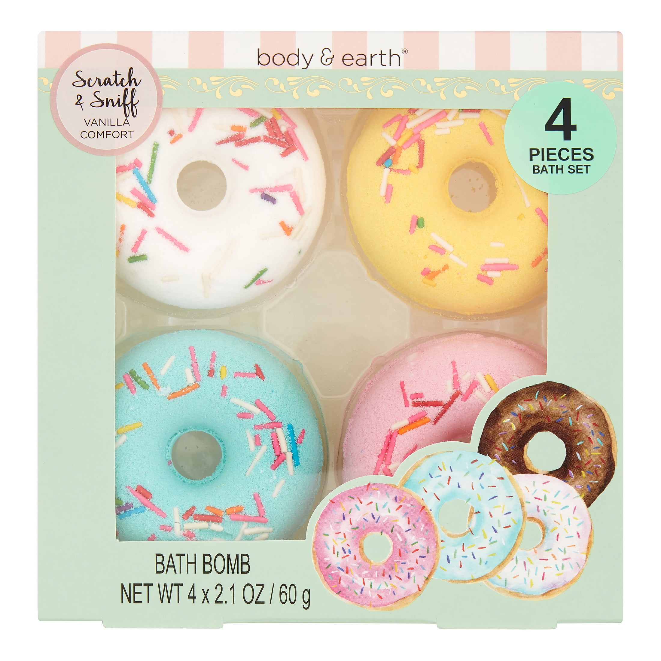 Bath Bomb, donut shaped, bath fizzie, gift set, party favor