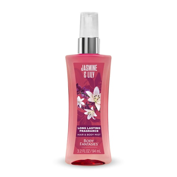 Body Fantasies Jasmine & Lily Body Spray for Women, 3.2 fl oz