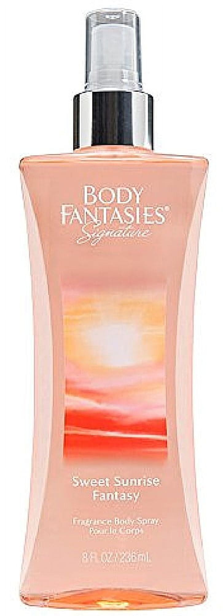Body Fantasies Signature Body Spray, Sweet Sunrise Fantasy 8 oz (Pack of 4)