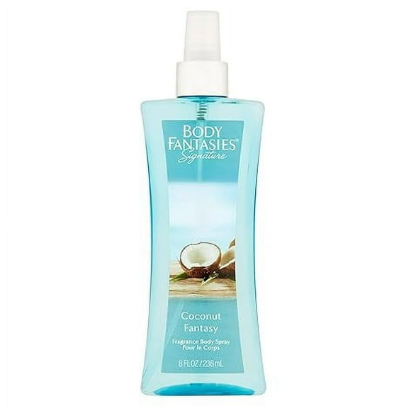 Body Fantasies Signature Coconut Fantasy Fragrance Body Spray, 8 Oz, 2 Pack