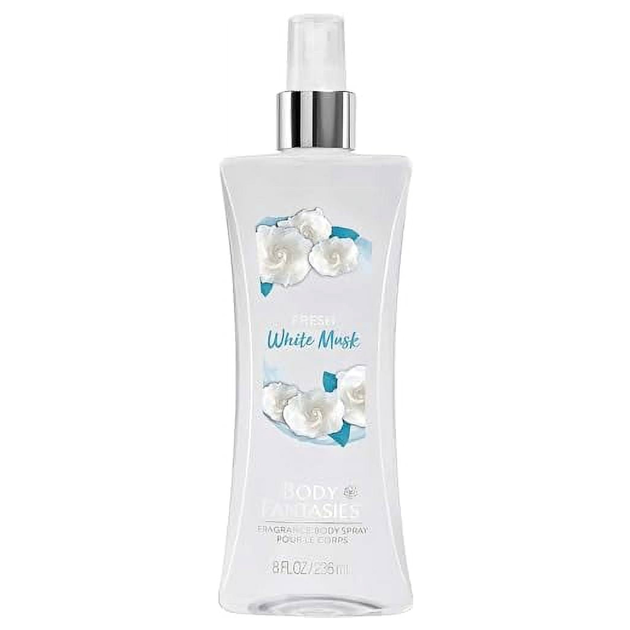 Body Fantasies Signature Fragrance Body Spray, Fresh White Musk, 8 Fluid Ounce
