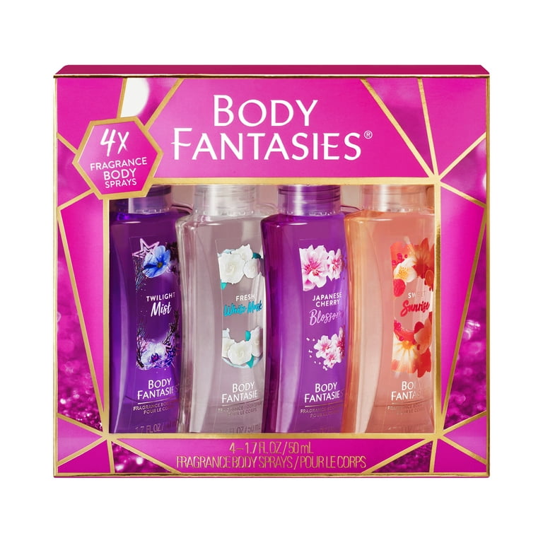 Body Fantasies Signature Fragrance Body Sprays Set - 4 pcs