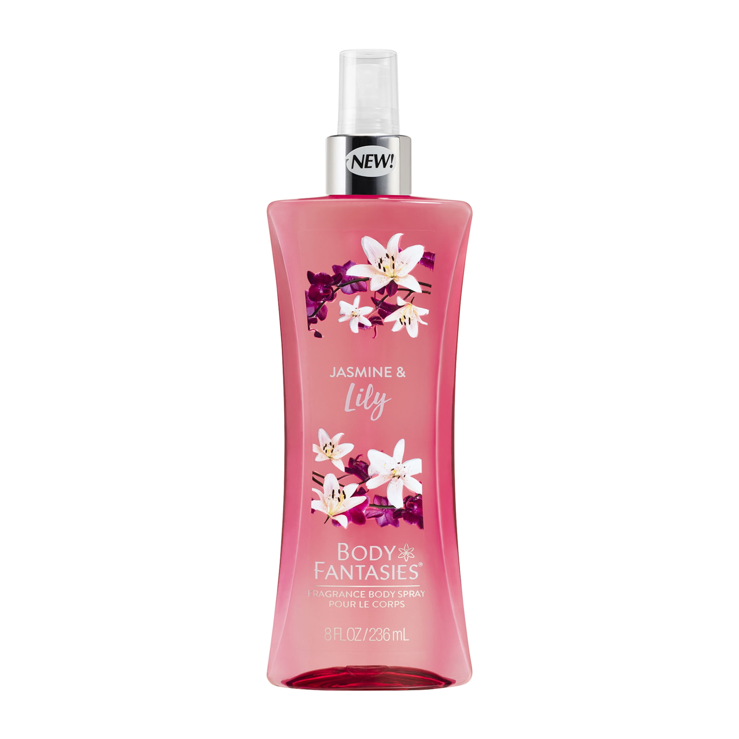 Body Fantasies Jasmine & Lily Fragrance Body Spray, 8 fl oz