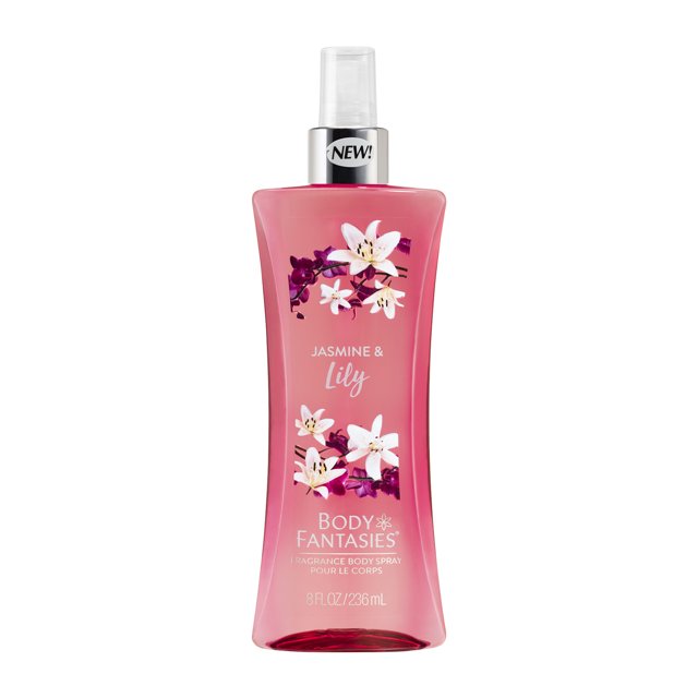 Body Fantasies Jasmine & Lily Fragrance Body Spray, 8 fl oz