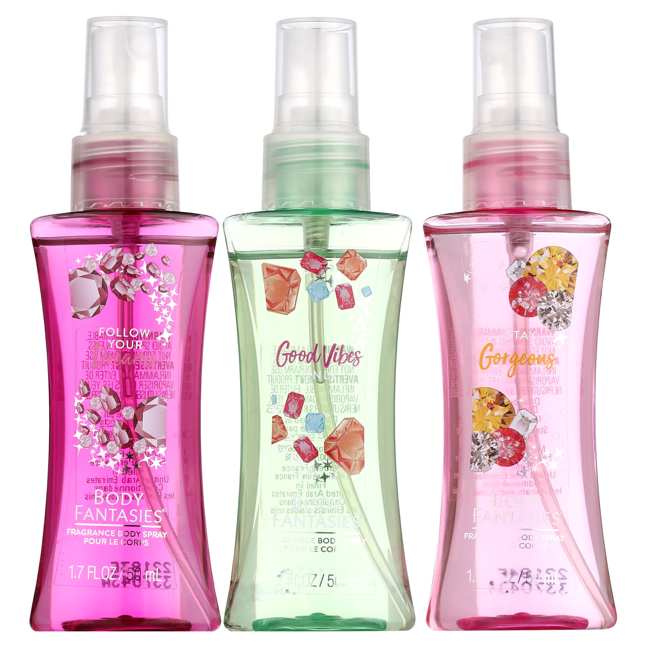 Body Fantasies Signature Fragrance Limited Edition Body Spray Gift Set, 3 pieces