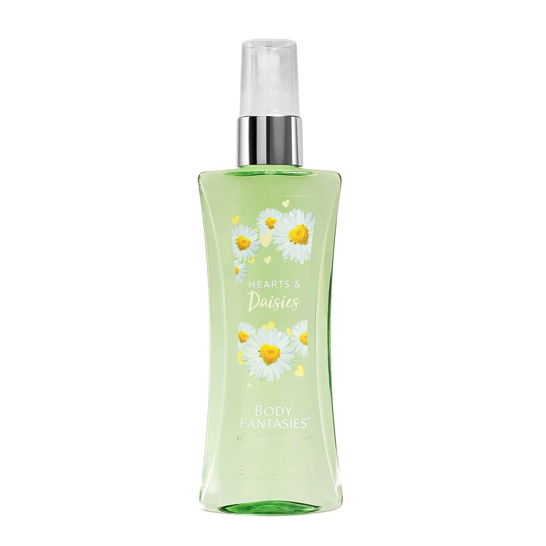 Body Fantasies Signature Hearts & Daisies Unisex Body Spray, 3.2 Oz
