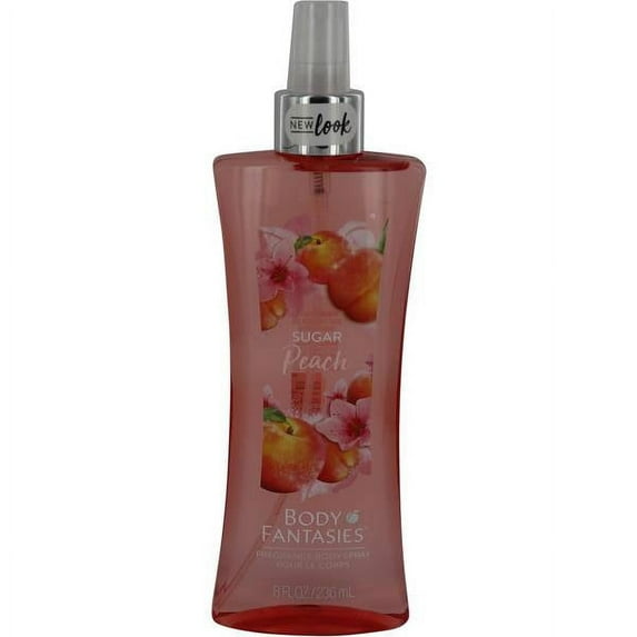 Body Fantasies Signature Sugar Peach Body Spray By Parfums De Coeur8 Oz (Pack 2)