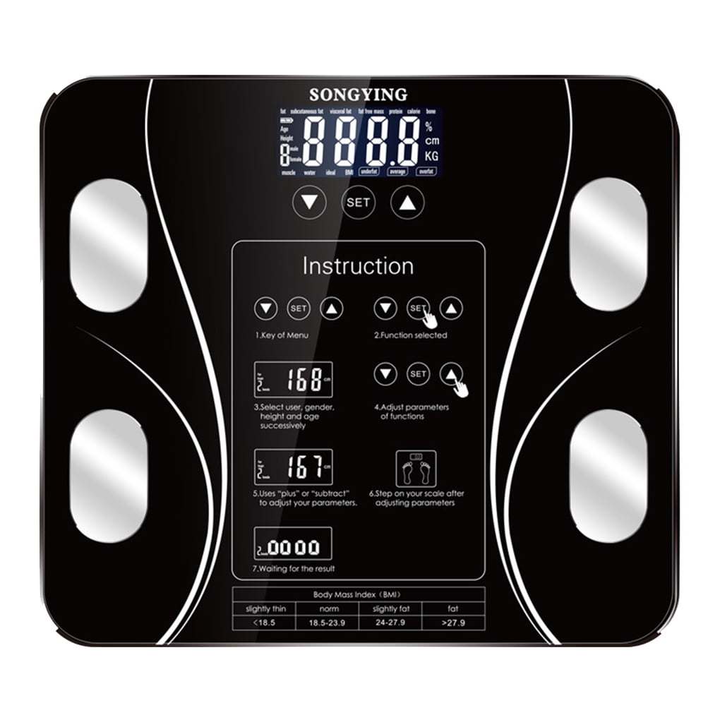 Sevendi Weight Weighing Digital Scale Human Body, Weight Machine with  Step-on Technology Digital LCD